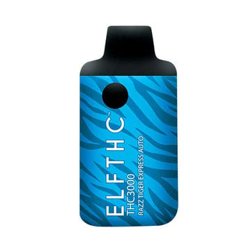 ELF THC 3000 Razz Tiger Express Auto flavor with sweet raspberries and a tangy punch.