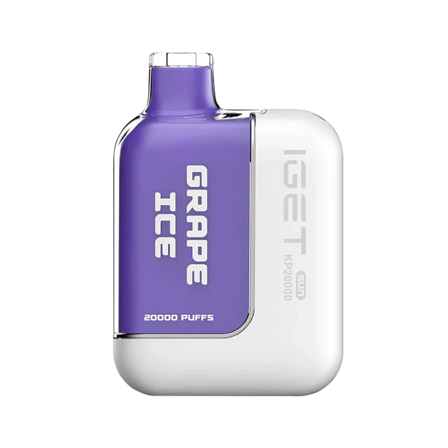 IGET Sun KP20000 Grape Ice flavor with juicy grapes and an icy cool finish
