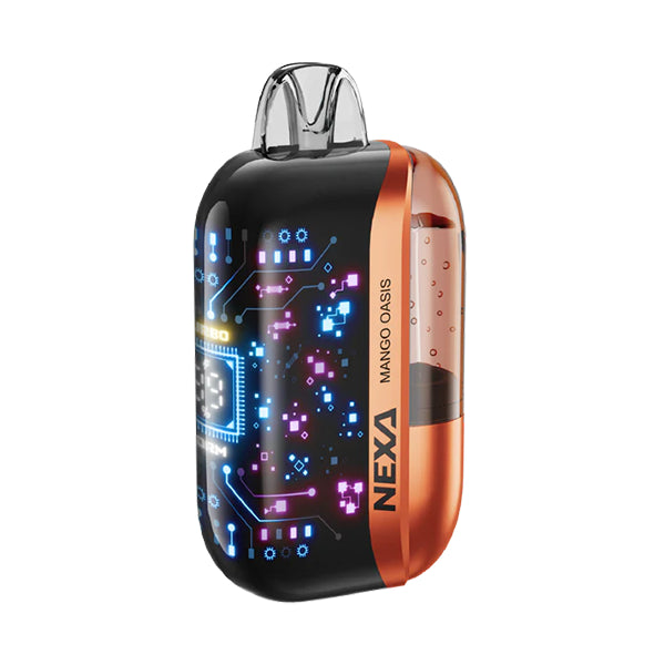 NEXA Ultra 50000 Disposable Vape Mango Oasis flavor with tropical, ripe mangoes and a refreshing tropical breeze.