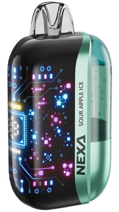 NEXA Ultra 50000 Disposable Vape Sour Apple Ice flavor with tart green apple and a chilling menthol blast.