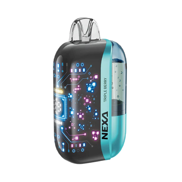 NEXA Ultra 50000 Disposable Vape Triple Berry flavor with a juicy medley of blueberries, raspberries, and strawberries.
