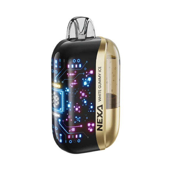 NEXA Ultra 50000 Disposable Vape White Gummy Ice flavor with sweet tropical gummy candy and an icy blast.