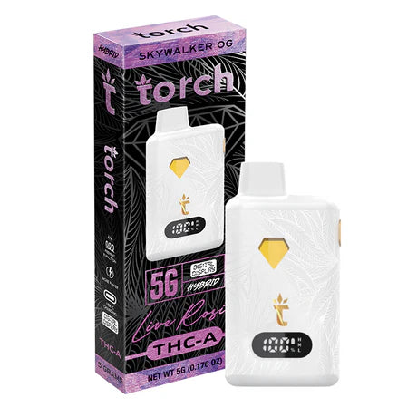 Torch THC-A Pressure 3.5g Skywalker OG flavor with earthy, piney kush and relaxing herbal undertones.