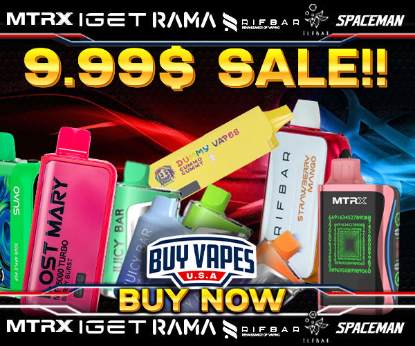 Buy Vapes USA's Biggest Sale Ever: All Disposables Just $9.99!