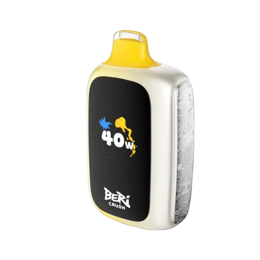 Beri Crush 50K Banana Taffy vape, sweet banana candy flavor for a creamy, nostalgic puff.