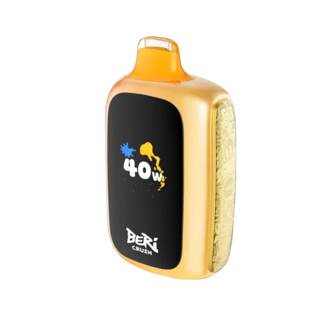 Beri Crush 50K Mango Bomb vape, intense tropical mango flavor bursting with sweetness.