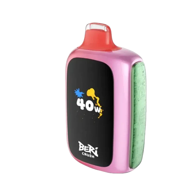 Beri Crush 50K Strawberry Watermelon vape, delightful combo of ripe strawberries and juicy watermelon.