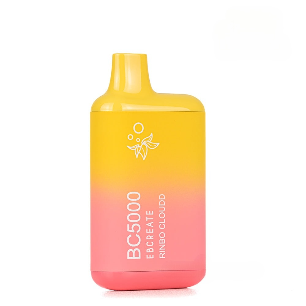 EB Create BC5000 0% Nicotine Disposable Vape Rinbo Cloudd flavor with a fun mix of colorful, fruity candy flavors.