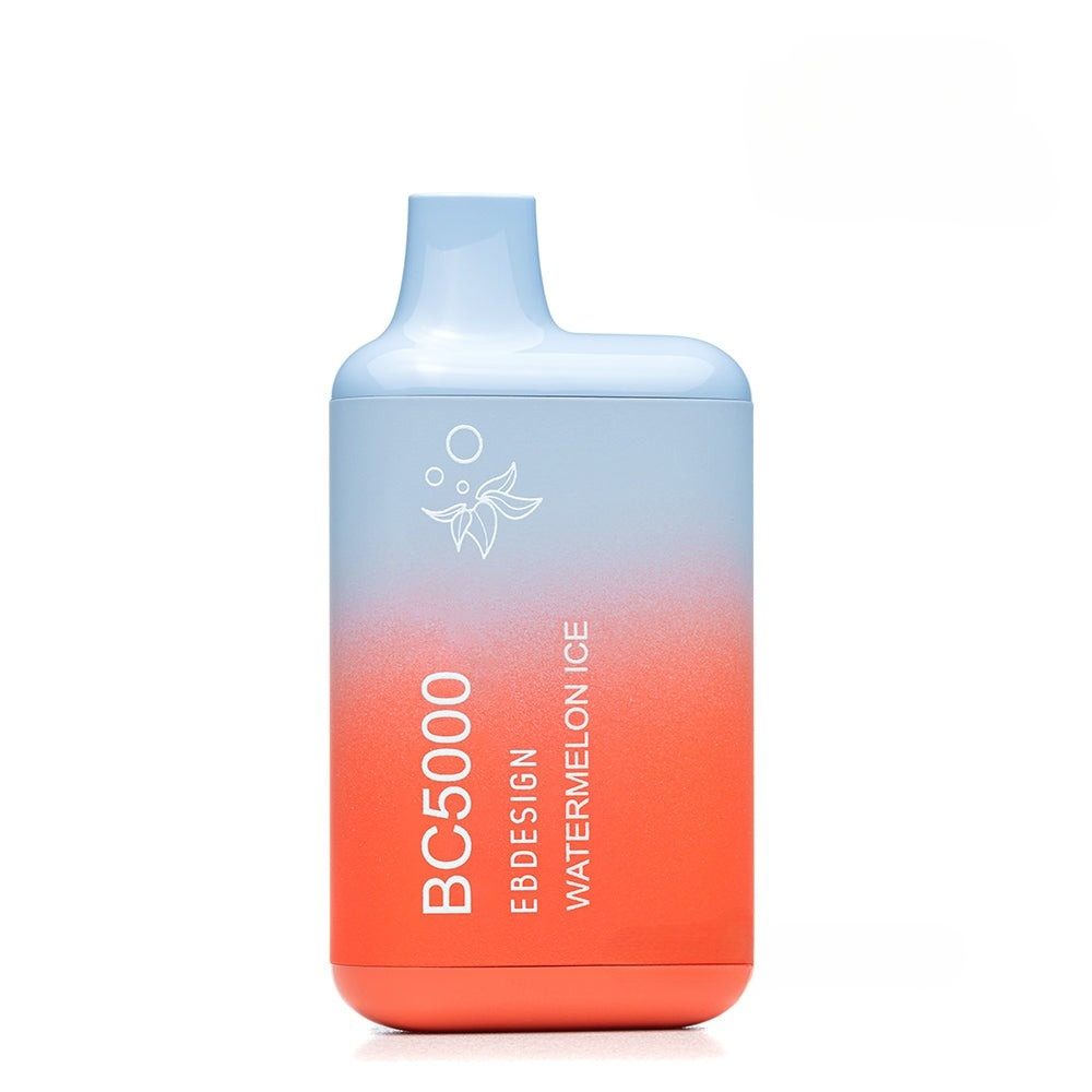 EB Create BC5000 0% Nicotine Disposable Vape Watermelon Ice flavor with juicy watermelon and a cooling menthol finish.