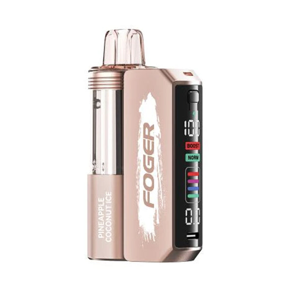 Foger Switch Pro 30K Disposable Pineapple Coconut Ice flavor with tropical pineapple and creamy coconut, finished with menthol.