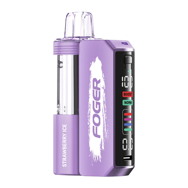 Foger Switch Pro 30K Disposable Strawberry Ice flavor with sweet strawberries and a menthol finish for a refreshing experience.