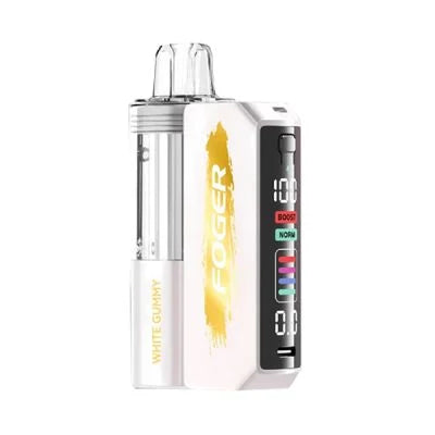 Foger Switch Pro 30K Disposable White Gummy flavor with sweet tropical gummy notes and a creamy candy finish.