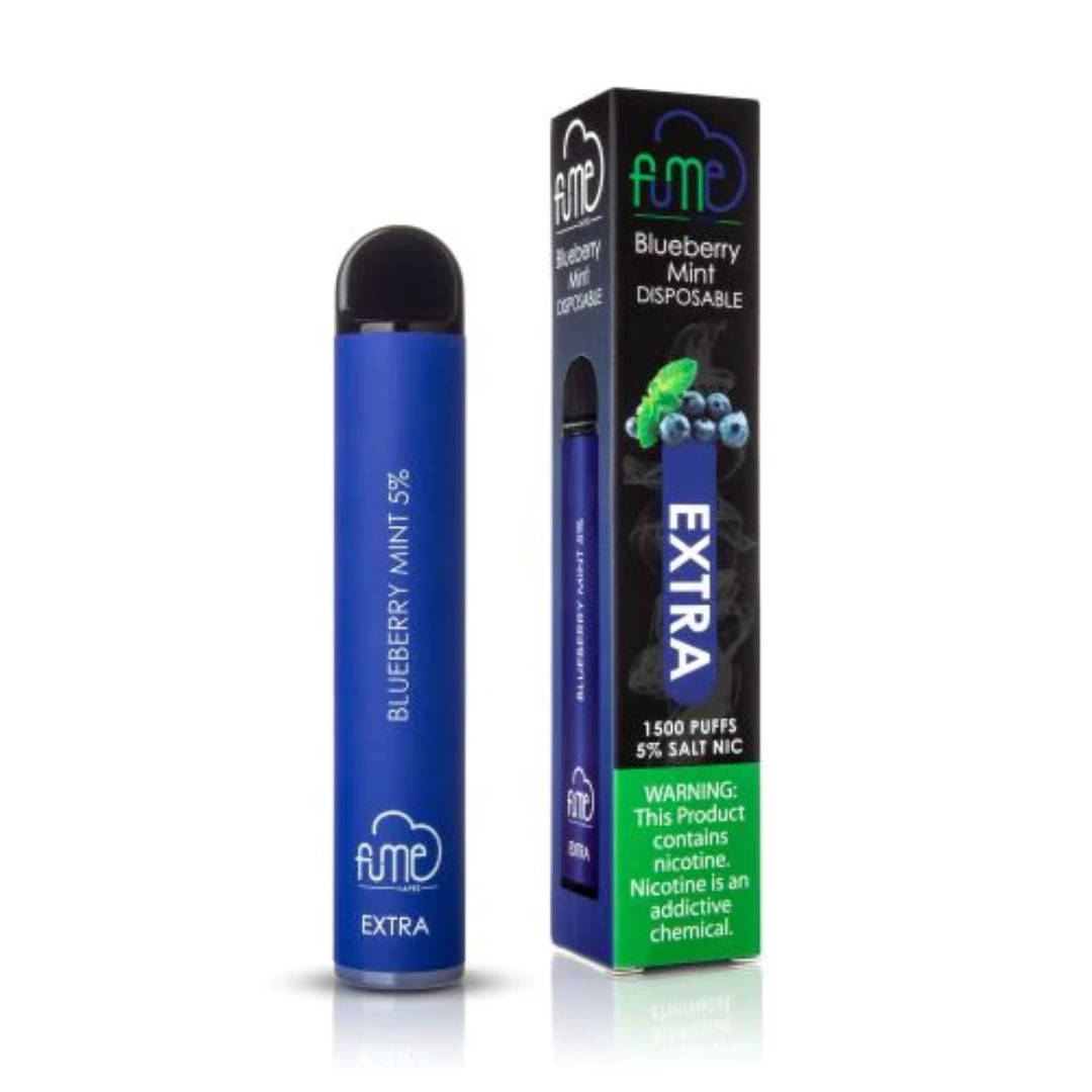 Juicy blueberry flavor with refreshing minty coolness.