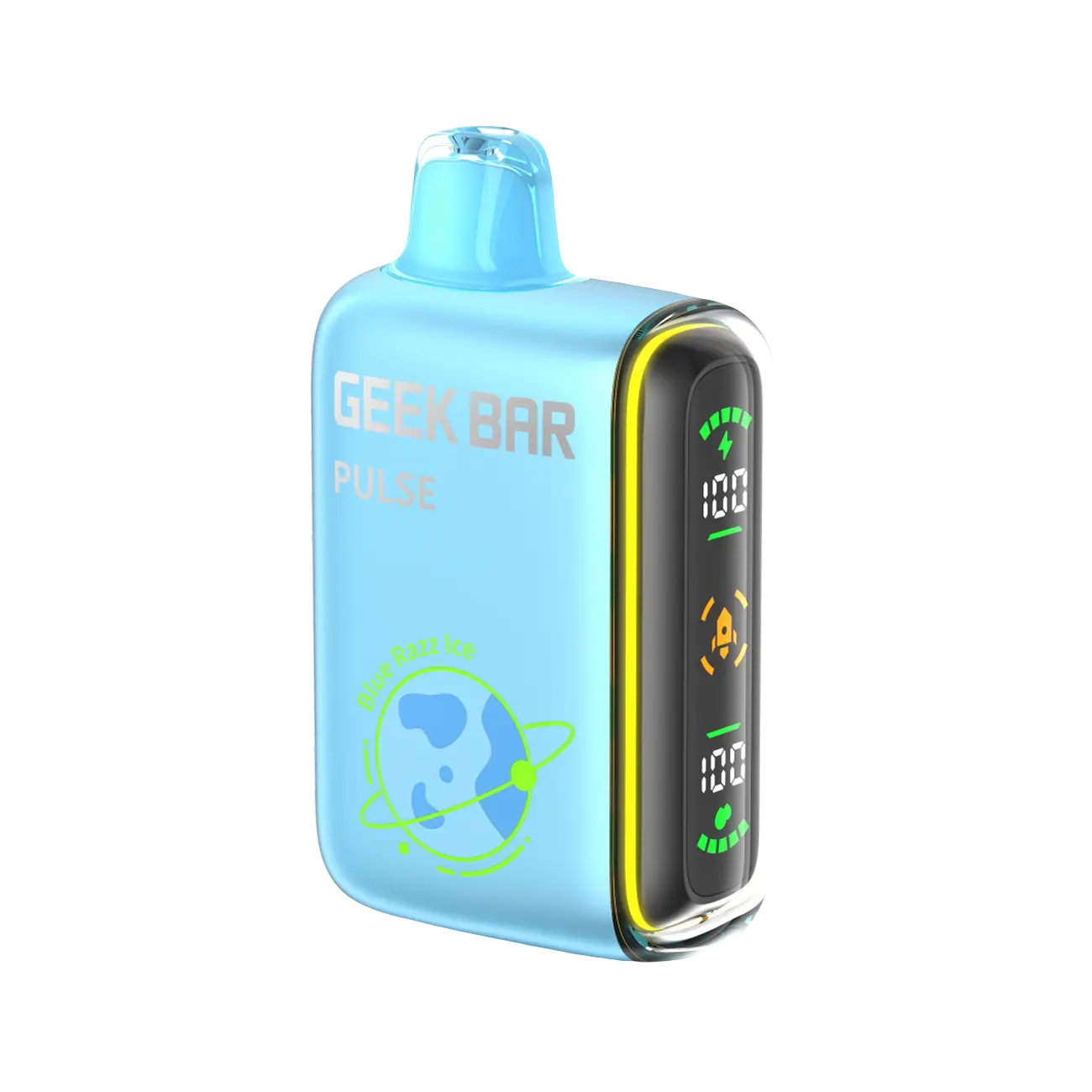 Geek Bar Pulse 15000 Blue Razz Ice disposable vape with smooth vapor and rich flavor for a premium vaping experience.
