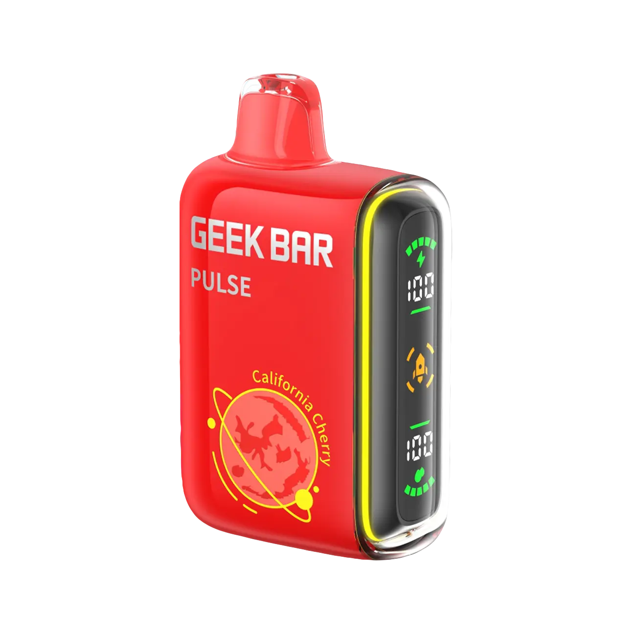 Geek Bar Pulse 15000 California Cherry disposable vape with smooth vapor and rich flavor for a premium vaping experience.
