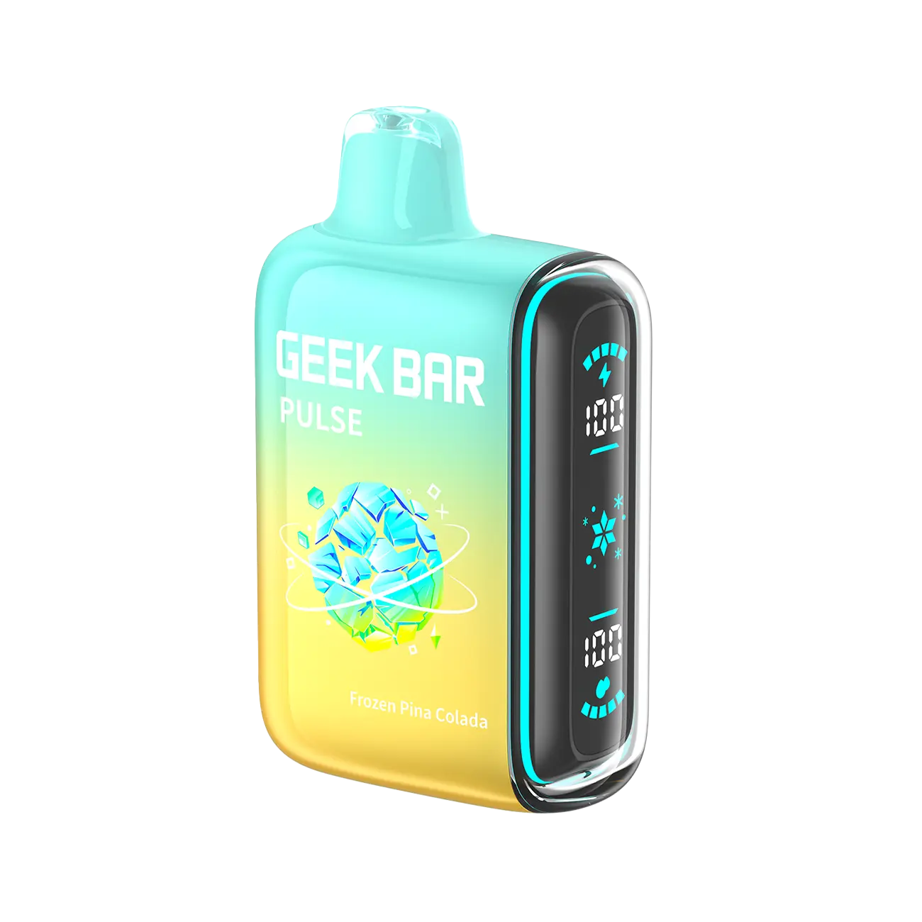 Geek Bar Pulse 15000 Frozen Pina Colada disposable vape with smooth vapor and rich flavor for a premium vaping experience.
