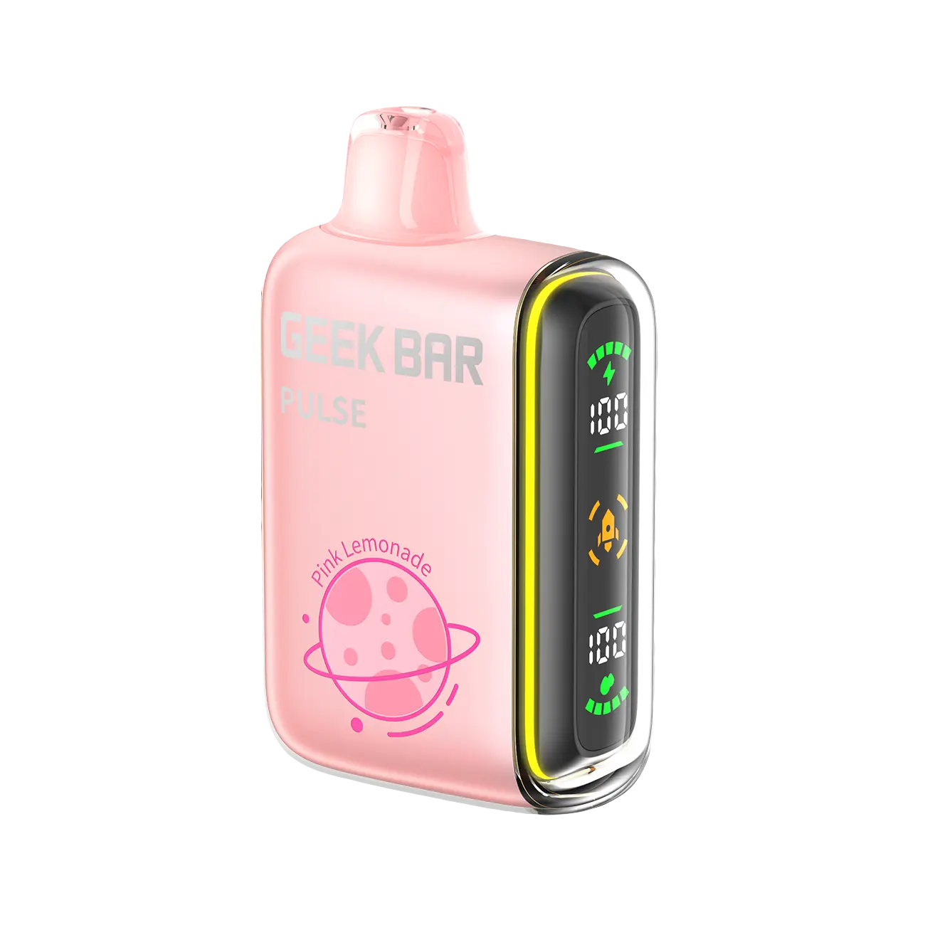 Geek Bar Pulse 15000 Pink Lemonade disposable vape with smooth vapor and rich flavor for a premium vaping experience.
