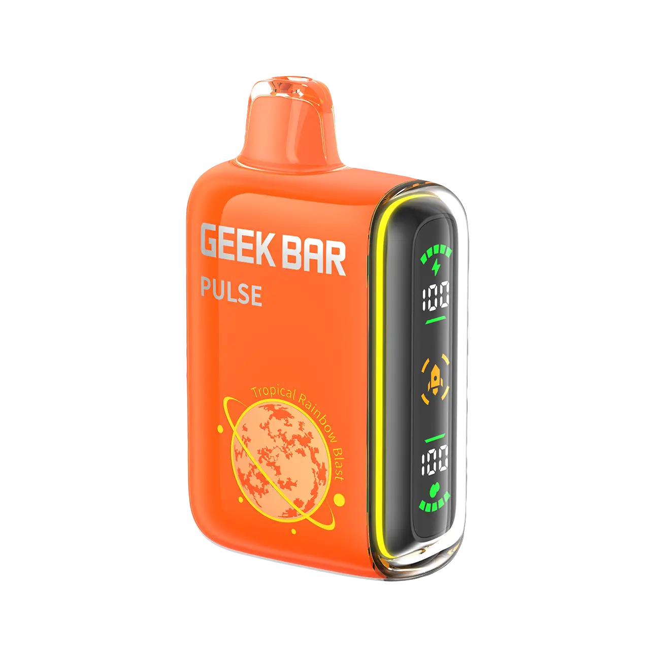 Geek Bar Pulse 15000 Tropical Rainbow Blast disposable vape with smooth vapor and rich flavor for a premium vaping experience.
