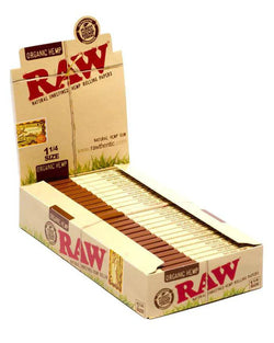 Raw Organic Hemp 1 1/4 Rolling Papers 24ct Box
