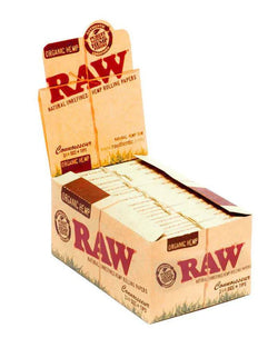 Raw Organic Hemp Connoisseur 1 1/4 + Tips 24ct Box