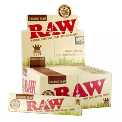 Raw Organic Hemp King Size Slim Rolling Papers 50ct Box