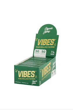 Vibes 1 1/4 Organic Hemp Rolling Papers 50ct Box